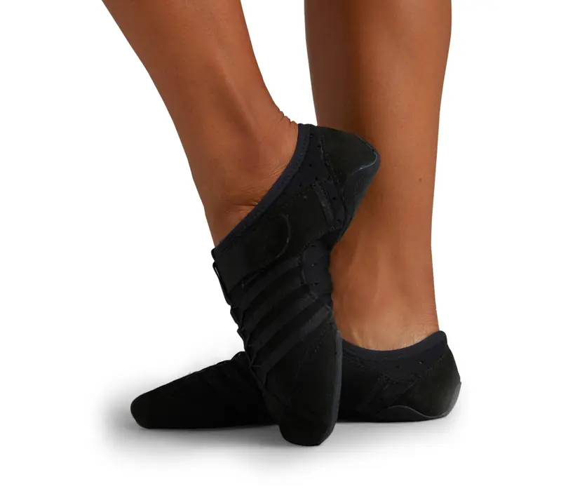 Capezio Jag, Jazzschuhe mit Wildledersohle für Frauen - Schwarz