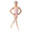 Capezio Lake Leotard, geblümter Mädchentrikot mit Spaghettiträgern - Rosa Capezio