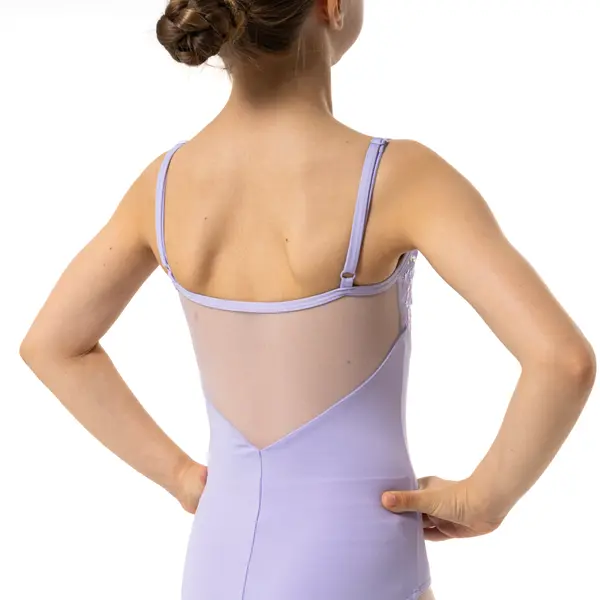 Capezio Lake Leotard, geblümter Mädchentrikot mit Spaghettiträgern