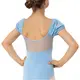 Capezio Lotus Leotard, Kurzarmtrikot für Mädchen mit Blumenmuster