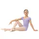 Capezio Lotus Leotard, Kurzarmtrikot für Mädchen mit Blumenmuster