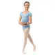 Capezio Lotus Leotard, Kurzarmtrikot für Mädchen mit Blumenmuster