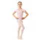 Capezio Lotus Leotard, Kurzarmtrikot für Mädchen mit Blumenmuster