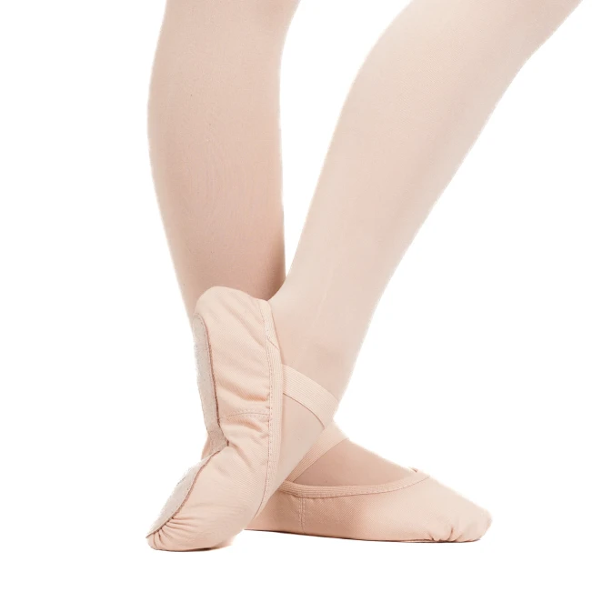 Capezio Luna, Kinder-Leder-Tanzschläppchen - Rosa balet Capezio
