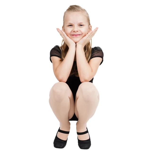 Capezio Luna, Kinder-Leder-Tanzschläppchen Capezio Luna, Kinder-Leder-Tanzschläppchen - Schwarz