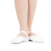 Capezio Luna, Kinder-Leder-Tanzschläppchen - Weiss Capezio Luna, Kinder-Leder-Tanzschläppchen - Weiss