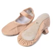 Capezio Luna, Kinder-Leder-Tanzschläppchen - Rosa balet Capezio