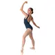 Capezio Meryl Boatneck Leotard, Ballett-Trikot - Modrá - steel blue