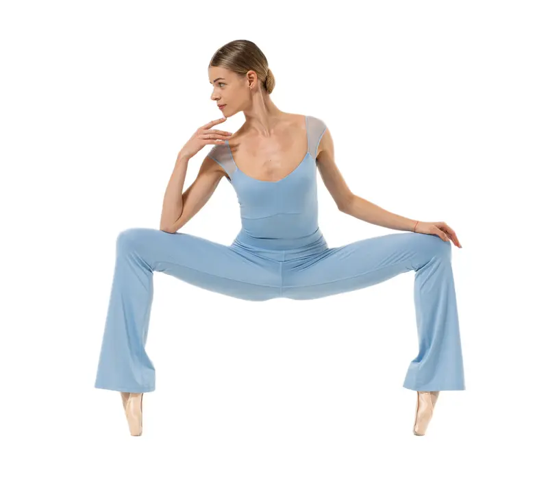 Capezio Memory Flare Legging, Damenhose - Hellblau - Horizon Capezio