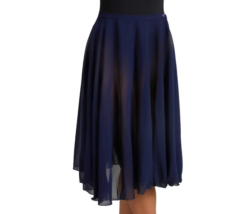 Capezio Mid Calf Full Circle Skirt, Damen-Tellerrock - Blau - navy