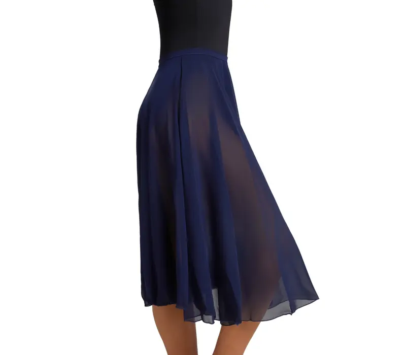 Capezio Mid Calf Full Circle Skirt, Damen-Tellerrock - Blau - navy