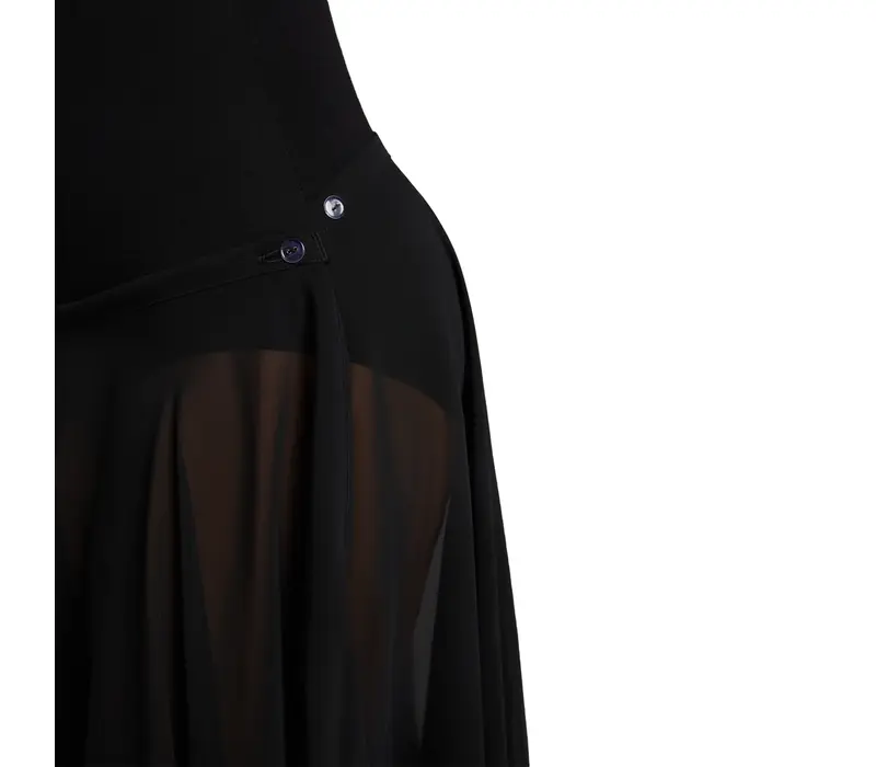 Capezio Mid Calf Full Circle Skirt, Damen-Tellerrock - Schwarz