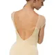Capezio Moonstruck Cap Sleeve Trikot, Damen-Trikot mit kurzem, transparentem Netzärmel