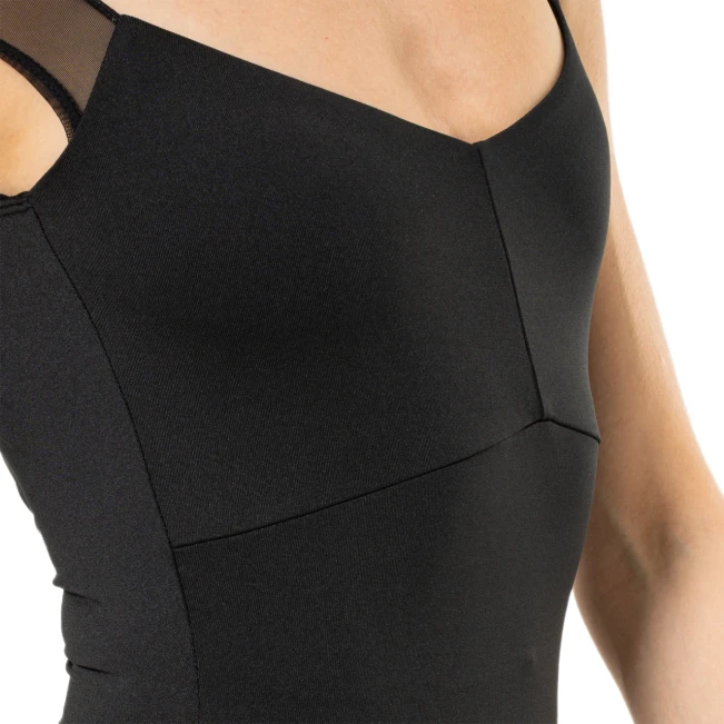 Capezio Moonstruck Cap Sleeve Trikot, Damen-Trikot mit kurzem, transparentem Netzärmel Capezio Moonstruck Cap Sleeve Trikot, Damen-Trikot mit kurzem, transparentem Netzärmel