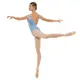 Capezio Moonstruck Cap Sleeve Trikot, Damen-Trikot mit kurzem, transparentem Netzärmel