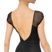 Capezio Moonstruck Cap Sleeve Trikot, Damen-Trikot mit kurzem, transparentem Netzärmel Capezio Moonstruck Cap Sleeve Trikot, Damen-Trikot mit kurzem, transparentem Netzärmel