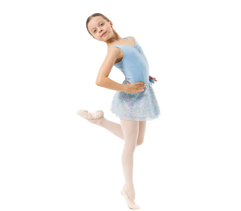 Capezio Pixie Dress, Mädchentrikot mit Röckchen - Hellblau Capezio