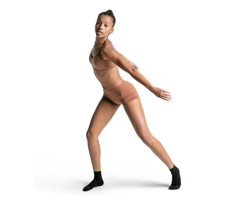 Capezio Seamless Short, nahtlose Damen-Untershorts   - Braun mocha Capezio