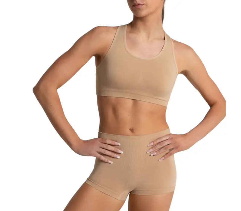 Capezio Seamless Short, nahtlose Damen-Untershorts   - Hautfarbe Capezio