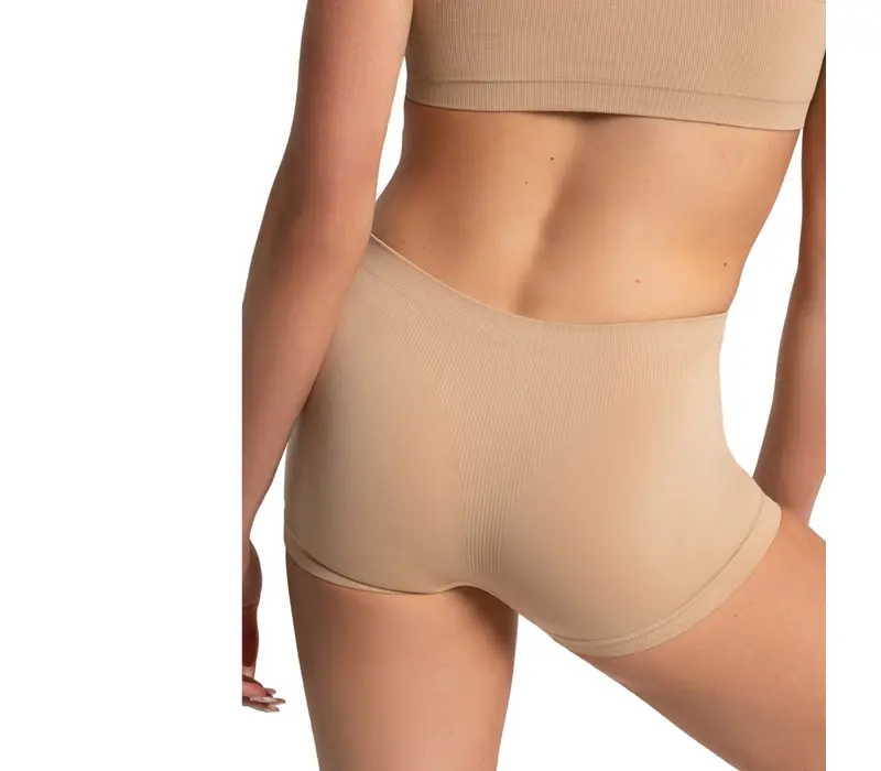 Capezio Seamless Short, nahtlose Damen-Untershorts   - Hautfarbe Capezio
