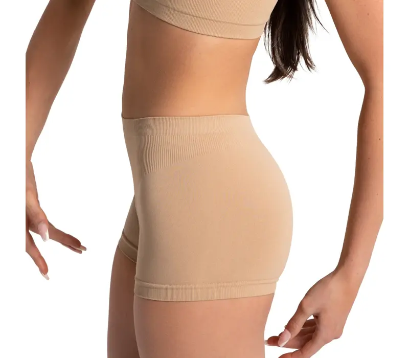 Capezio Seamless Short, nahtlose Damen-Untershorts   - Hautfarbe Capezio