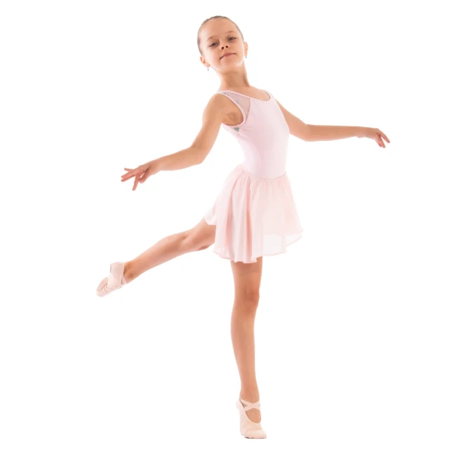 Capezio Star Mars Mesh back leotard, Kindertrikot mit breiten Trägern Capezio Star Mars Mesh back leotard, Kindertrikot mit breiten Trägern - Rosa-Pink