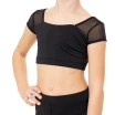 Capezio Star Cosmic Top, Crop-Top für Mädchen - Schwarz