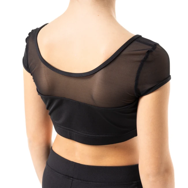 Capezio Star Cosmic Top, Crop-Top für Mädchen - Schwarz
