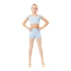 Capezio Star Cosmic Top, Crop-Top für Mädchen - Hellblau Capezio