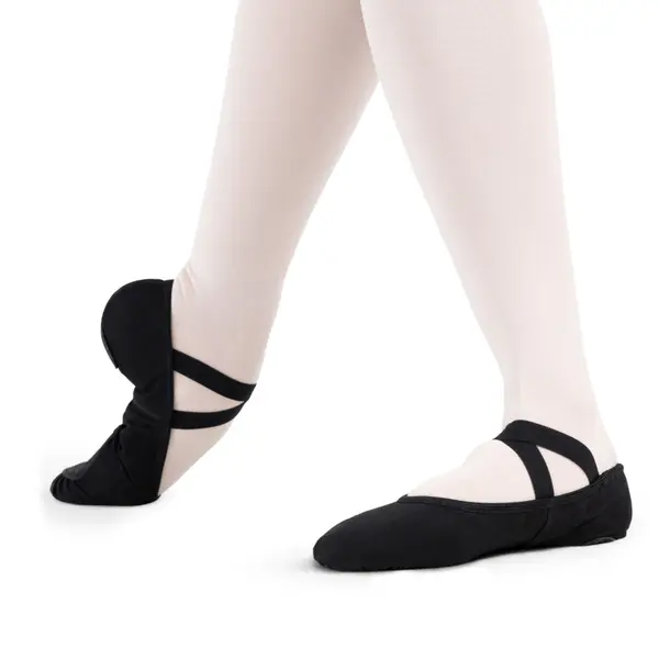 Capezio Stella, Kinder Ballettschläppchen aus Leinen