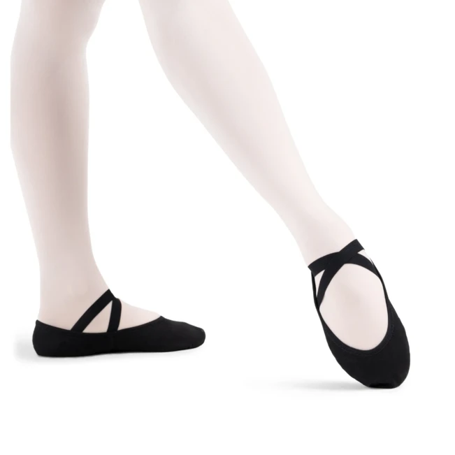 Capezio Stella, Leinen-Ballettschläppchen für Jungen