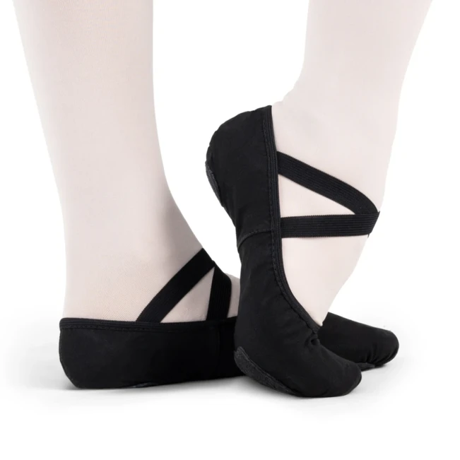 Capezio Stella, Leinen-Ballettschläppchen für Jungen