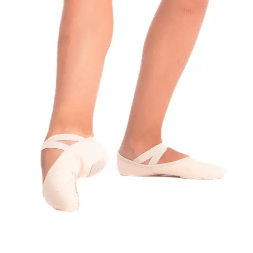 Capezio Stella, Leinen-Ballettschläppchen für Kinder