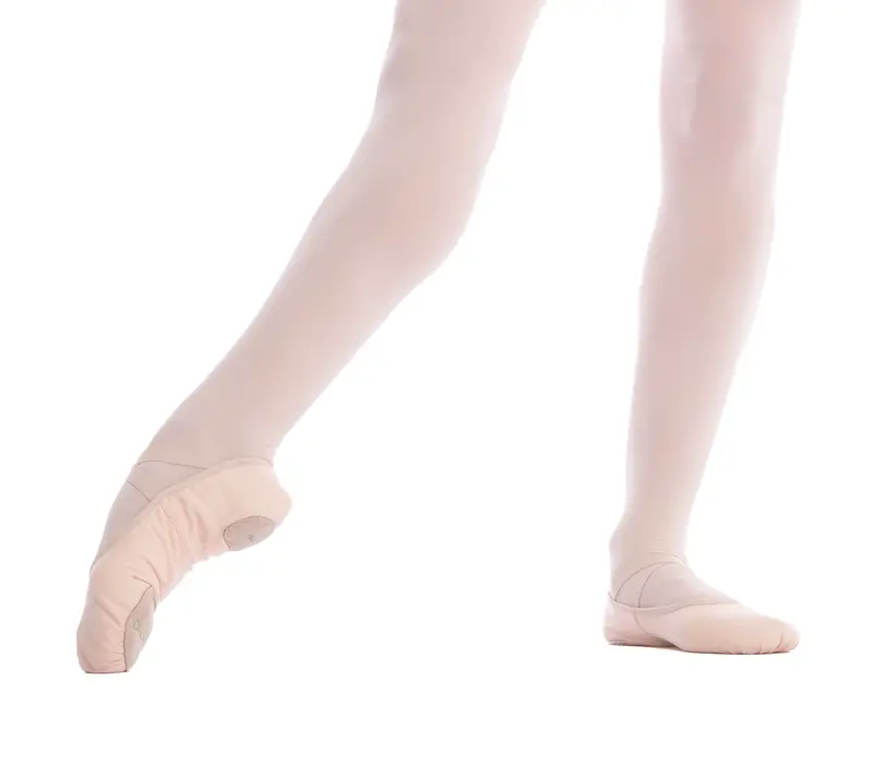 Capezio Stella, Damen Ballettschläppchen aus Leinen - Rosa balet Capezio