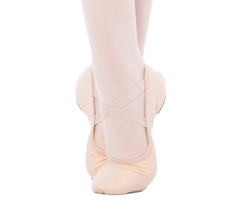 Capezio Stella, Damen Ballettschläppchen aus Leinen - Rosa balet Capezio