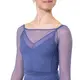 Capezio Dusk Mesh, Damen-Top mit langen Ärmeln  