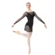 Capezio Dusk Mesh, Damen-Top mit langen Ärmeln  
