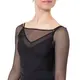 Capezio Dusk Mesh, Damen-Top mit langen Ärmeln  
