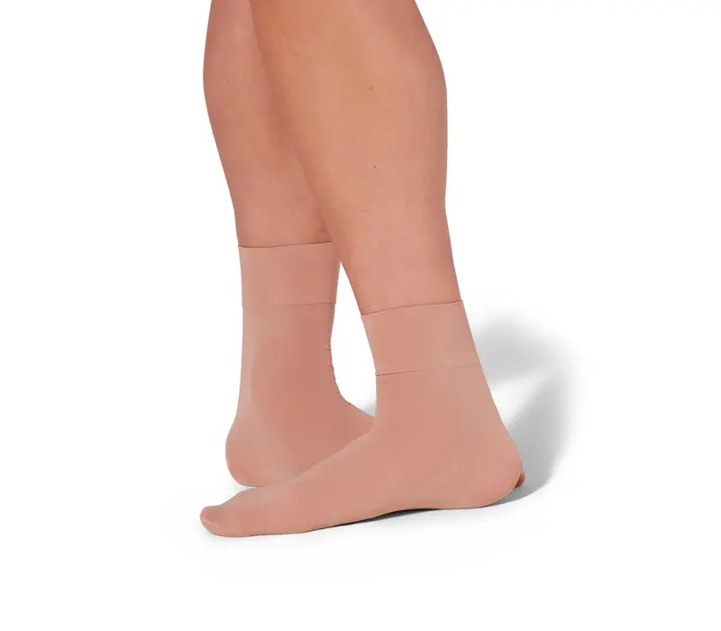 Capezio Ribbed sock, Socken - Tan Capezio