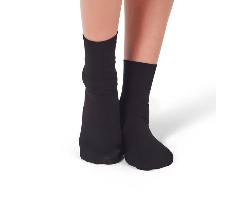 Capezio Ribbed sock, detské ponožky MASTER - Schwarz