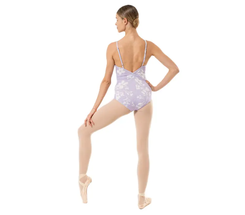 Capezio Wistful Camisole Leotard, Damen-Trikot mit feiner Raffung - Blumen - RNC Capezio
