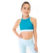 Capezio Colourblock High Neck Bra Top, Sport-BH - Blau blue dream Capezio