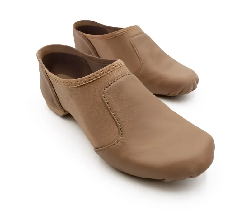 Capezio Glove Jazz Shoe, Herren-Jazzschuhe mit ergonomischer Form - Braun caramel Capezio