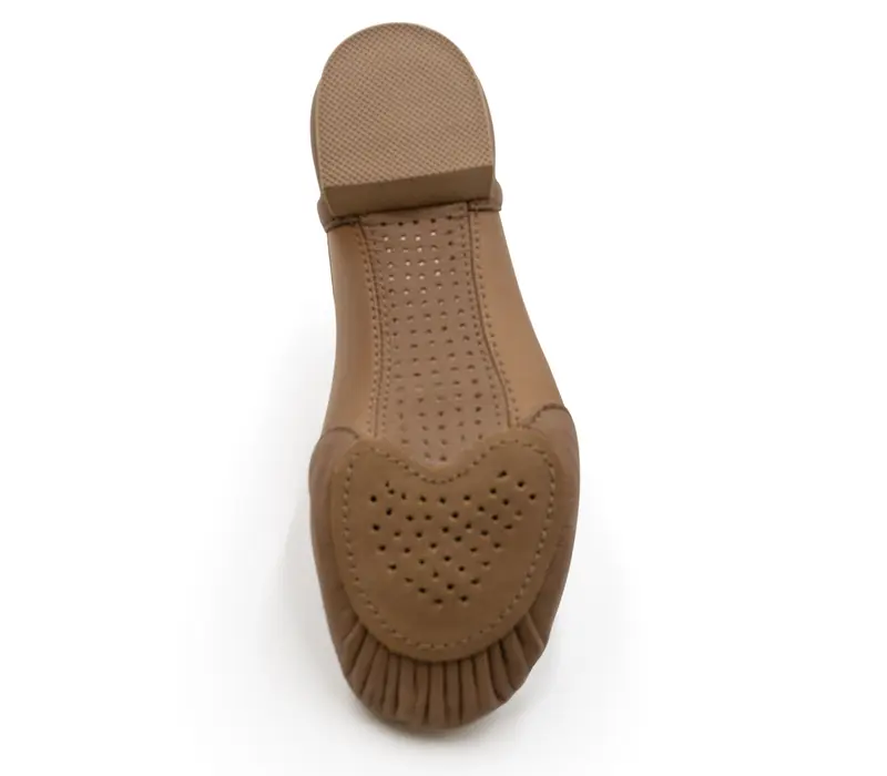 Capezio Glove Jazz Shoe, Herren-Jazzschuhe mit ergonomischer Form - Braun caramel Capezio