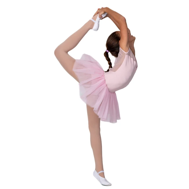 Capezio Keyhole Back Tutu Dress, Kindertrikot mit Tutu-Rock - Rosa Capezio