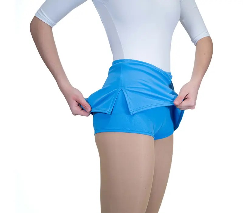 Capezio, Rock mit Shorts - Blau - columbua blue
