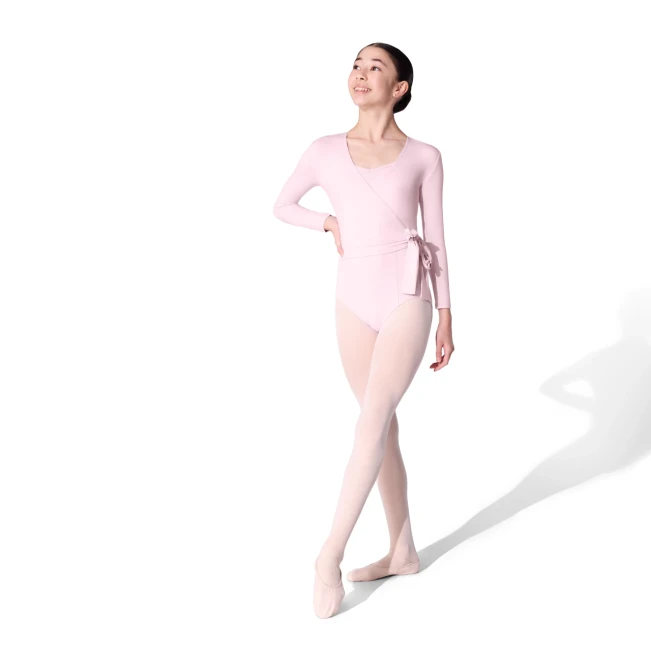 Capezio Essentials Wrap Top, Mädchen-Wickeltop Capezio Essentials Wrap Top, Mädchen-Wickeltop