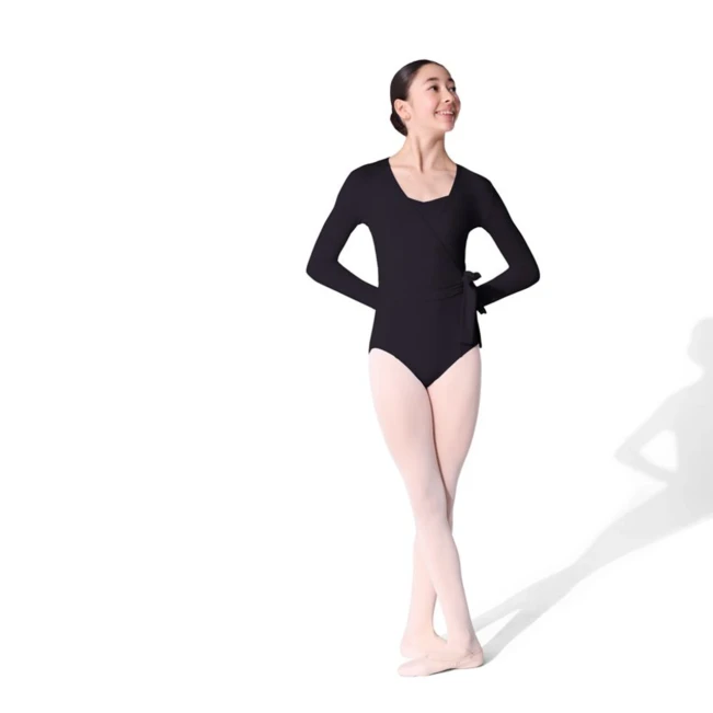 Capezio Essentials Wrap Top, Mädchen-Wickeltop Capezio Essentials Wrap Top, Mädchen-Wickeltop