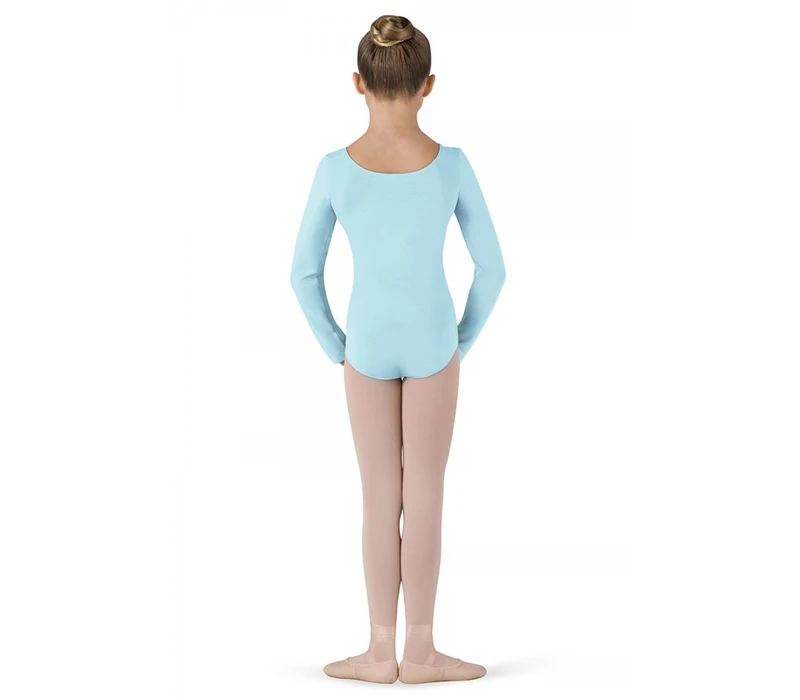 Bloch Petit, Mädchentrikot mit langen Ärmeln - Blauer Pastell Bloch