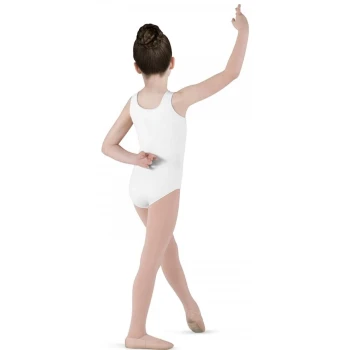 Bloch Dynamic, Kindertrikot mit breiten Trägern - Weiss Bloch Dynamic, Kindertrikot mit breiten Trägern - Weiss